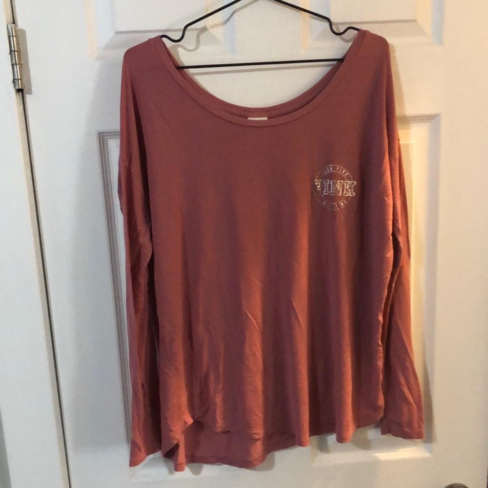 Long Sleeve Pink Shirt - Small